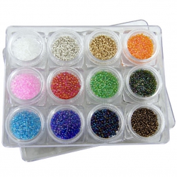 Microballs with holes set n°6 - 12 x 5gr