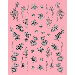 3D Silver Sticker
