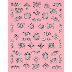 3D Silver Sticker