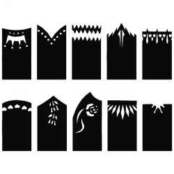 Nail art stencils french
