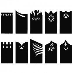 Nail art stencils french